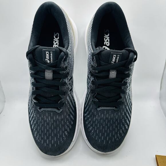 Size 7 - Asics GlideRide 2 Black White Womens’s Running Shoe - Picture 5 of 8